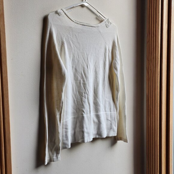 Daisy Fuentes Cream Ruffled Button Down Cardigan Size Small - Picture 11 of 16